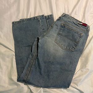 Tommy Hilfiger Blue Low Rise Relaxed Jeans (runs small)